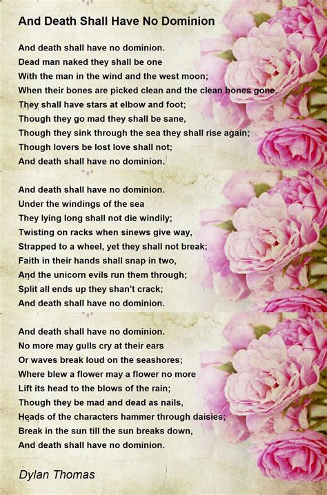 dylan thomas death poem